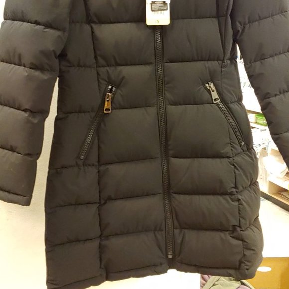 Andrew Marc Women's Long Stretch Parka Jacket - Picture 9 of 11